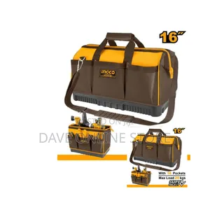 INGCO 16" Inch Tool Bag With 16 Pockets