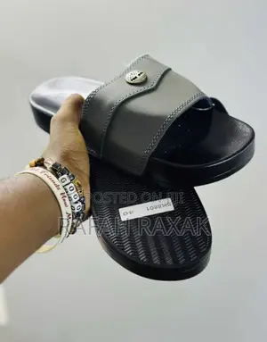 Original Men’S Grey Leather Timberland Push in Sandals