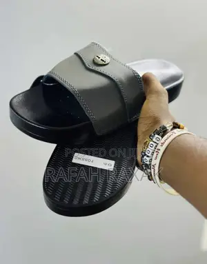 Original Men’S Grey Leather Timberland Push in Sandals