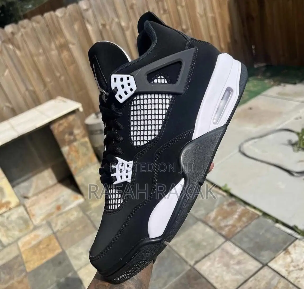 Original Thunder Black/White Air Jordan 4 Retro Sneaker