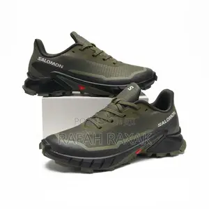 Original Army Green Salomon Alphacross Casual Running Shoes
