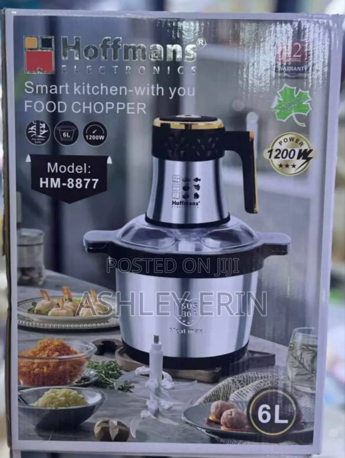 1200W Hoffman Food Chopper -HM 8877