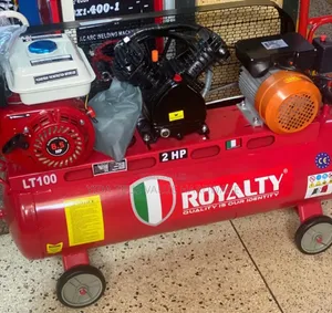Air Compressor Double Function 100 Litres Petrol and Elect