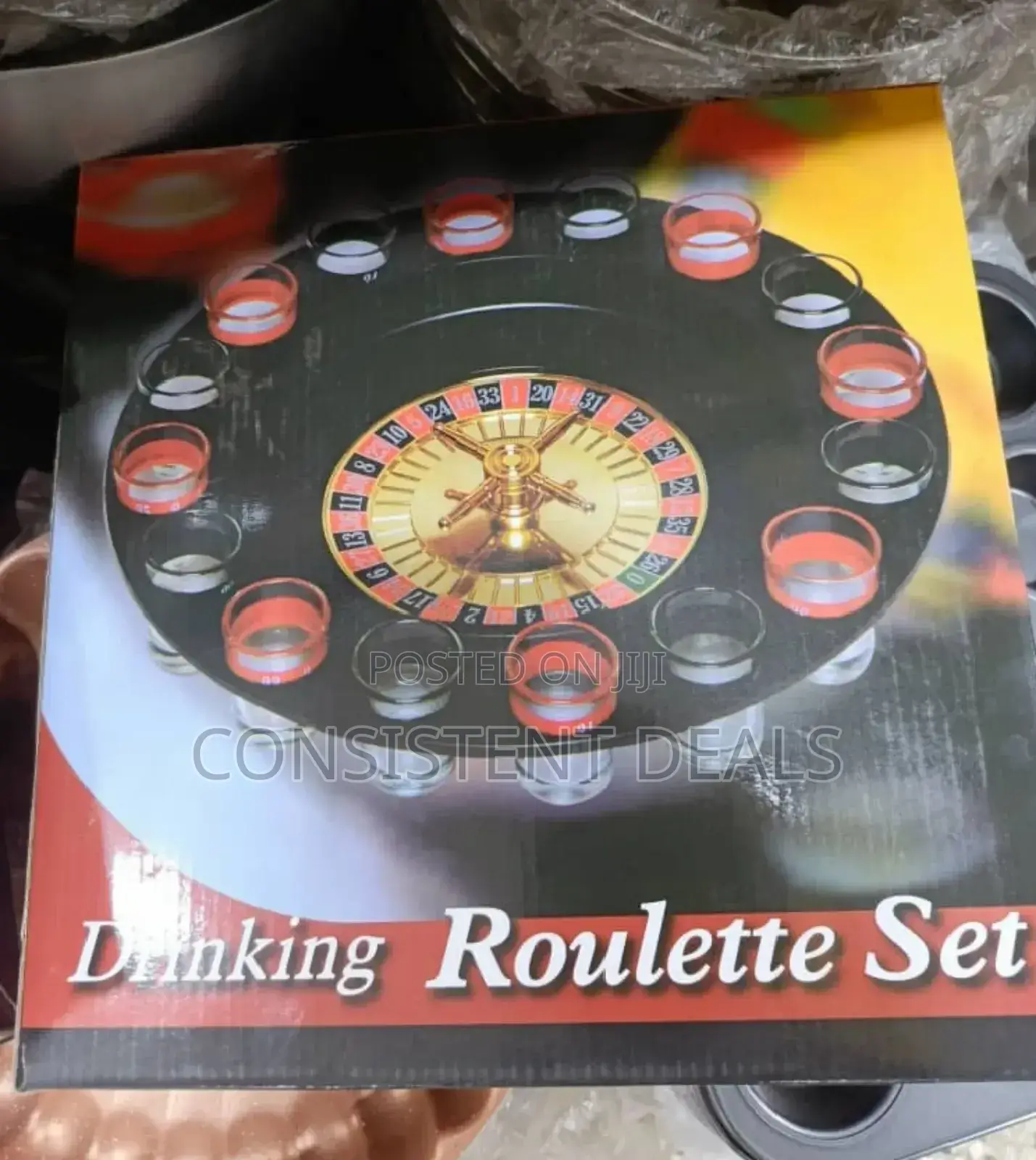 16 Shot Turntable Drinking Roulette Set