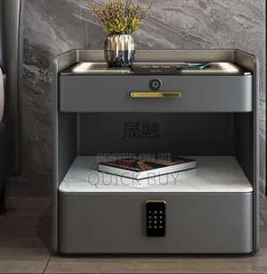 Smart Unique Furniture Bedside Table, Multifunctional