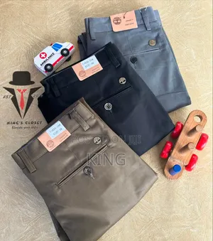 Kaki Pants Set. 3pcs. Grey, Black and Brown