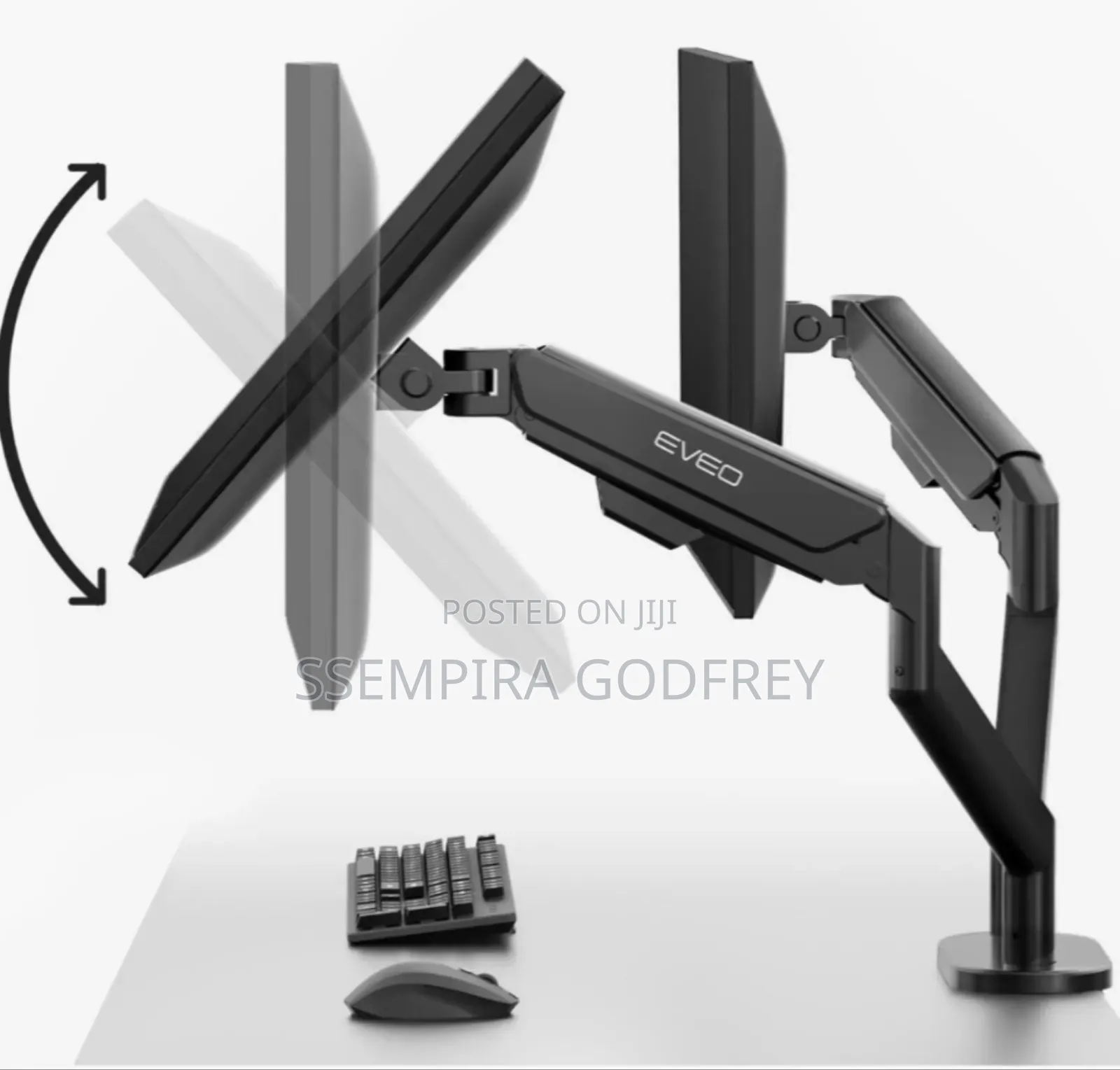 Dual Arm for Monitors From 17 to 32 Inch