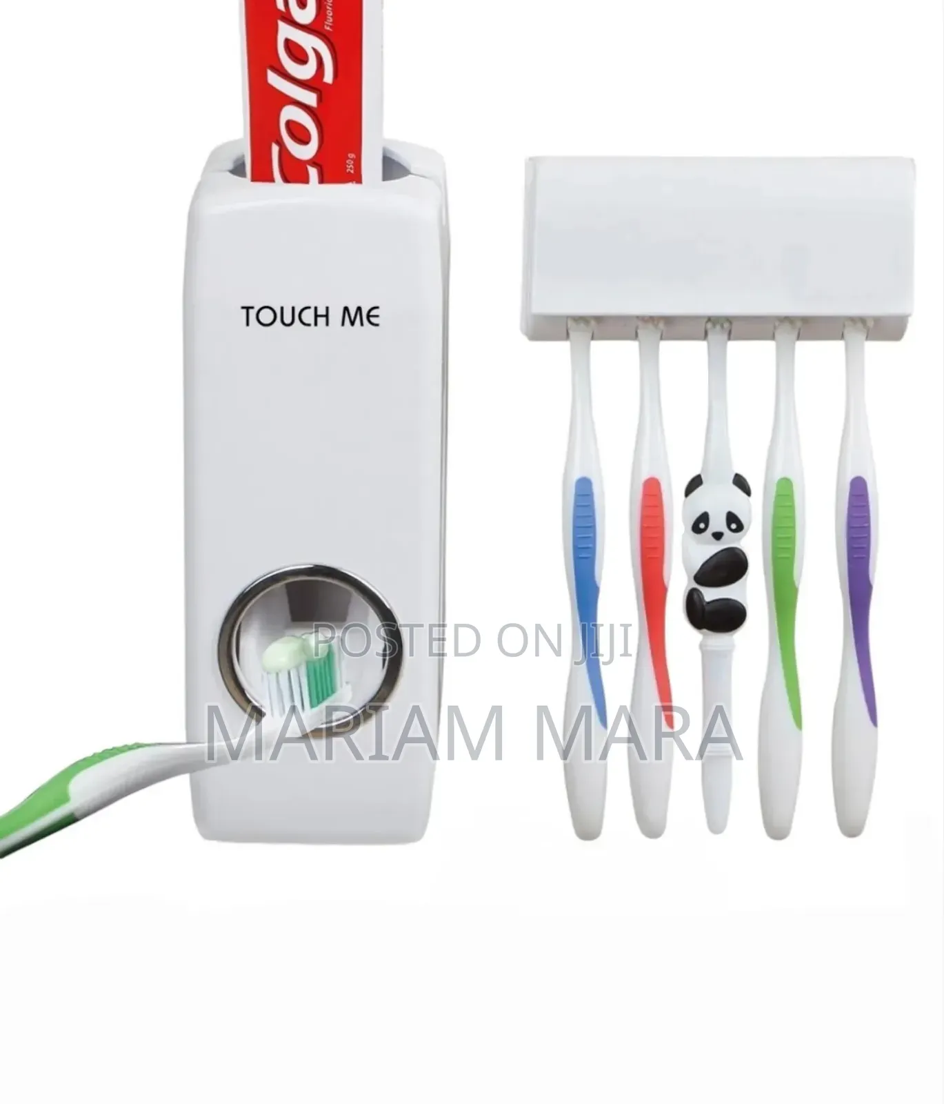 Toothpaste Dispenser With Toothbrush Holder