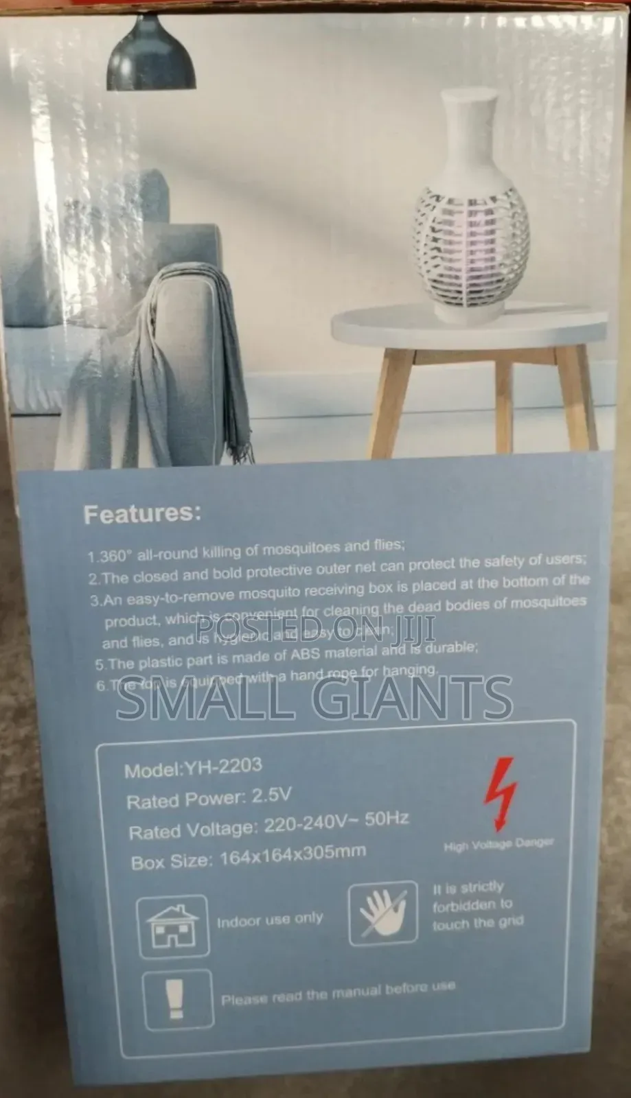 Electro Shock UV Lamp Against Mosquitoes Insects