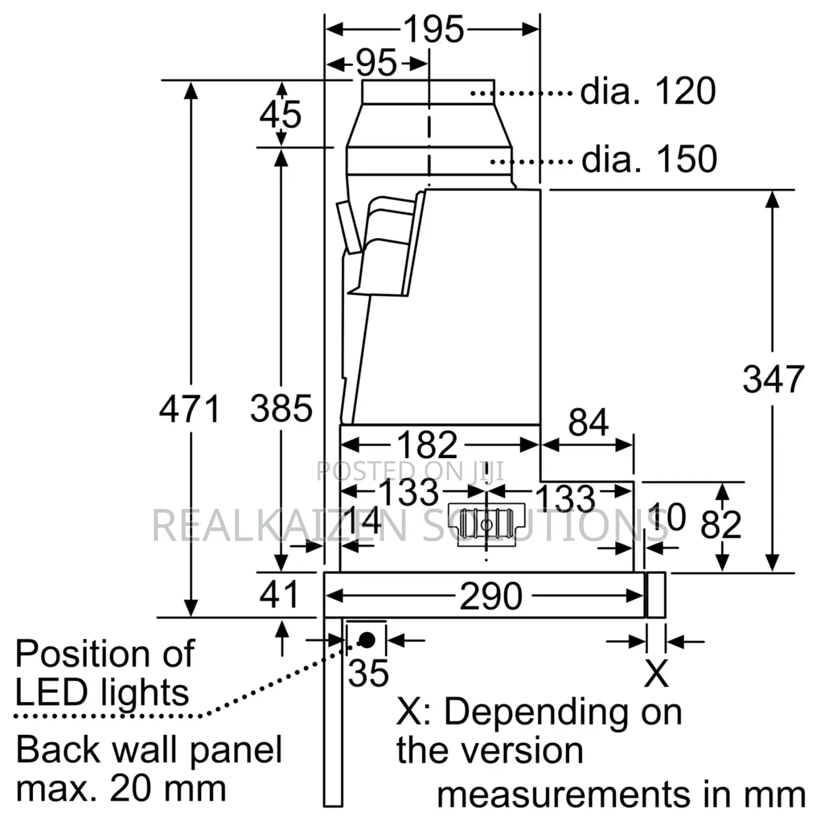 BOSCH |Series 4 Metallic Telescopic Kitchen Cooker Hood 90cm