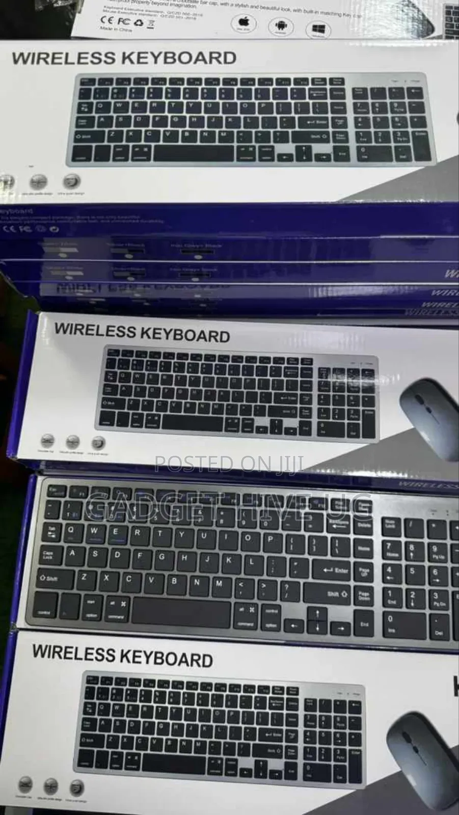 Rechargeable Wireless Keyboard Mouse Combo