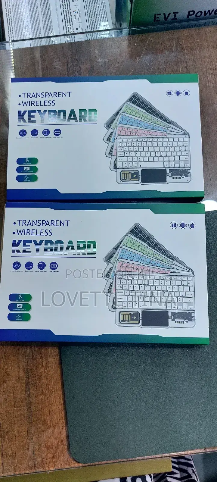 Transparent Wireless Rechargeable Keyboard