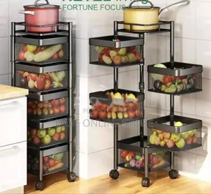 Kitchen Storage Rack With Wheels