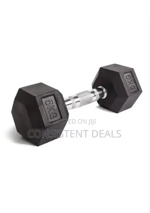 5kg Hex Black Dumbbell