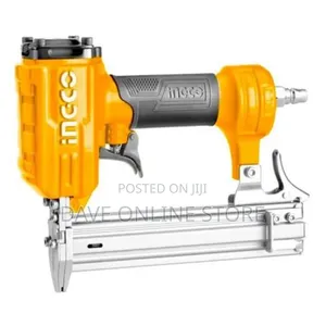 INGCO Air Brad Nailer 100 PCS Load Capacity - Orange Black