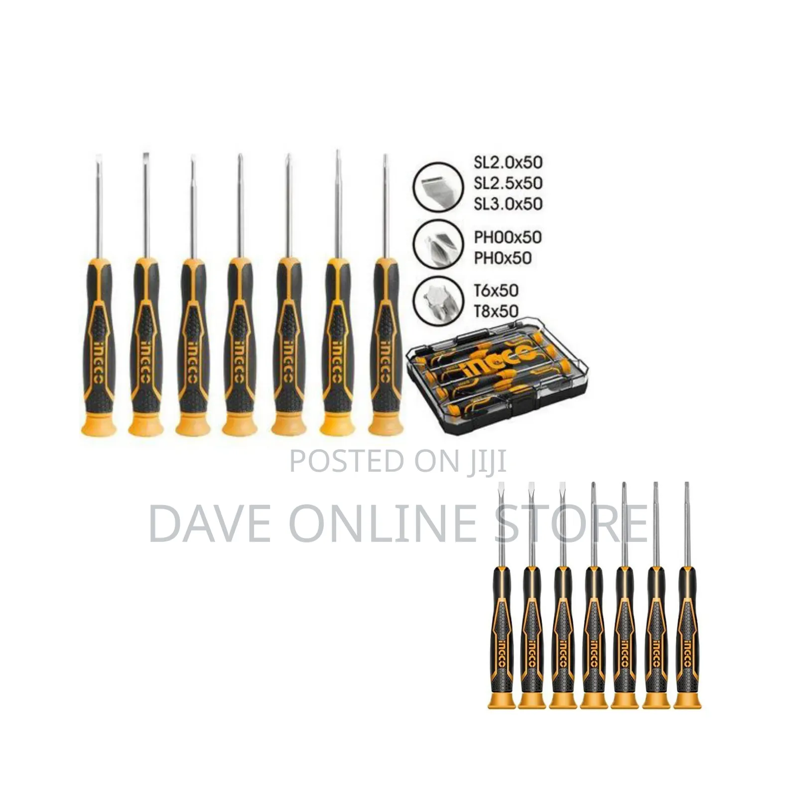 INGCO 7pcs Precision Screwdriver Set – Multi