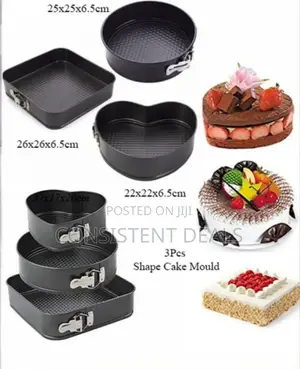 3 Pieces Nonstick Cake Pans