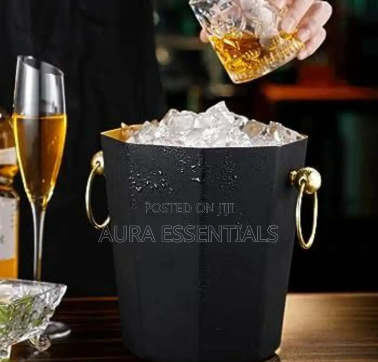 Octagonal Ice Bucket Container