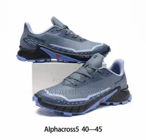 Original Sky Blue Salomon Alphacross Casual Running Sneakers