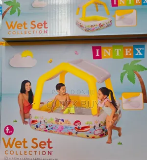 Original Resilient INTEX Outdoor Sunshade Baby Pool (3pcs