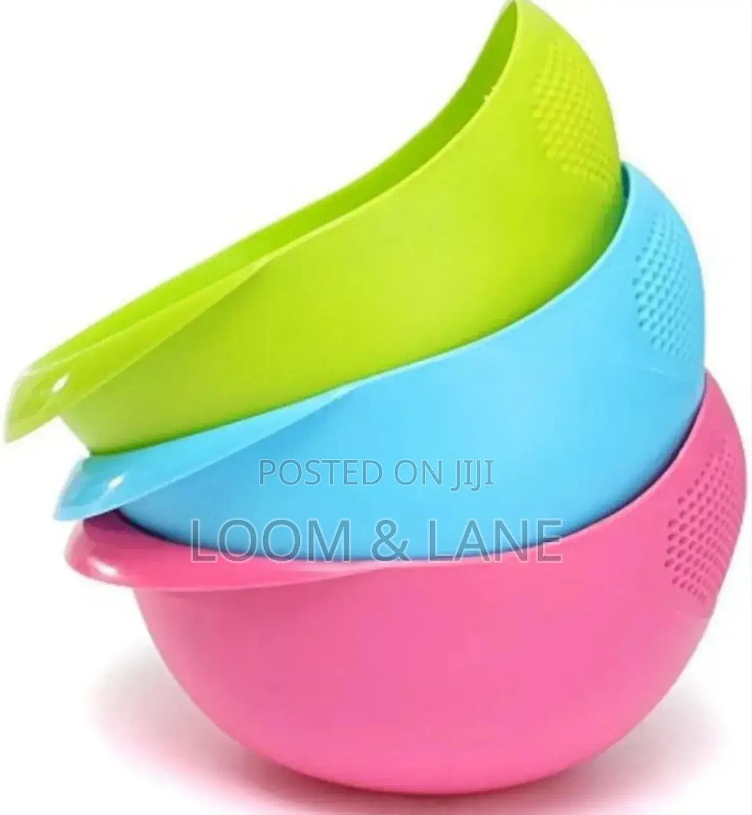 Plastic Rice/Vegetable Washing/Strainer Bowls