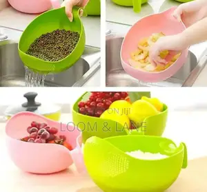 Plastic Rice/Vegetable Washing/Strainer Bowls
