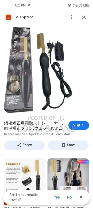 Electric Hot Comb Hair Straightener