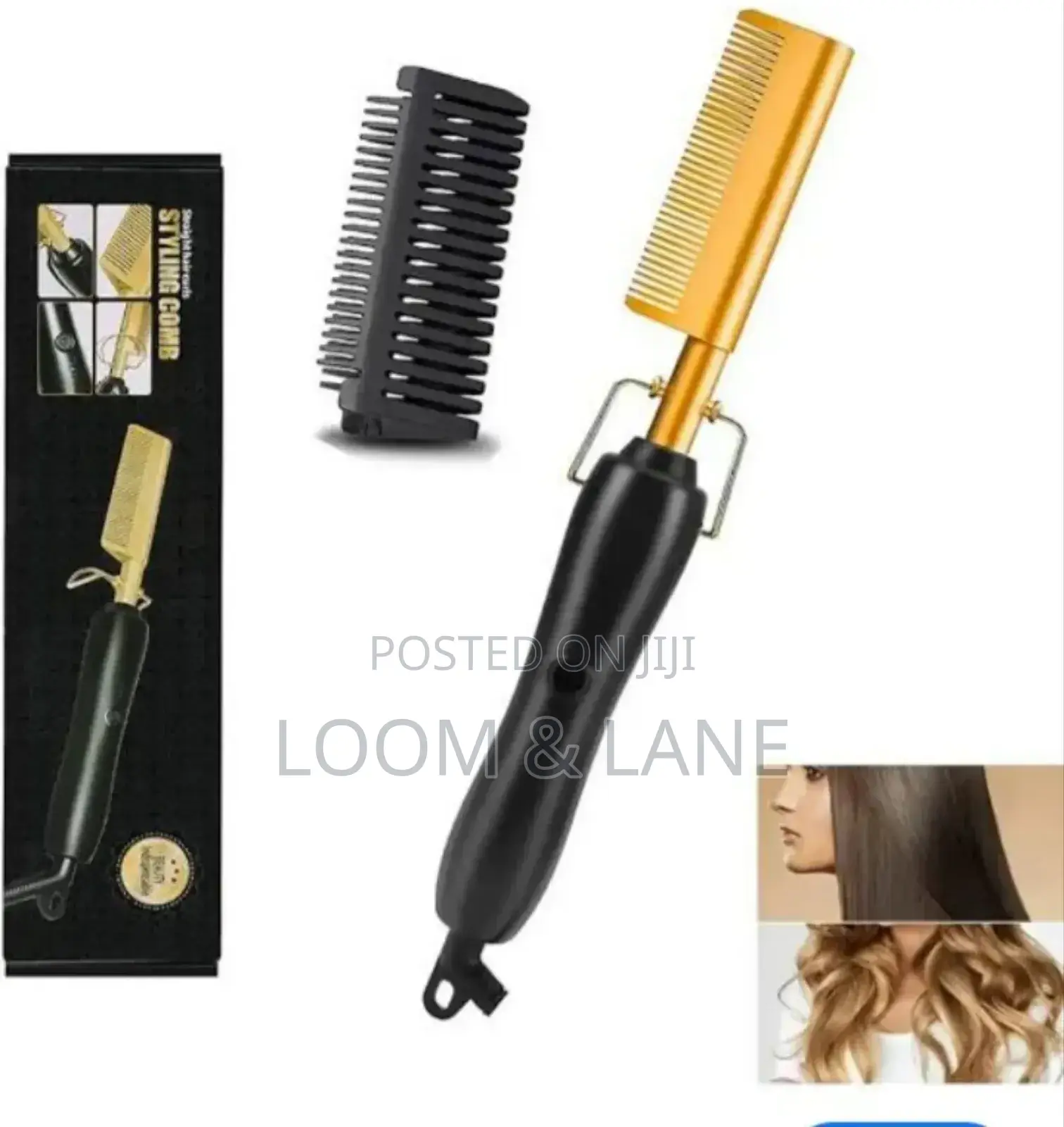 Electric Hot Comb Hair Straightener