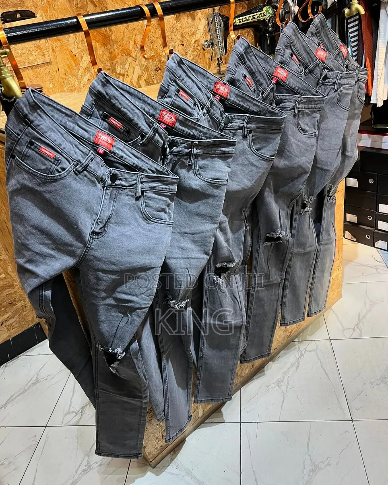Denim Jeans. Grey Den
