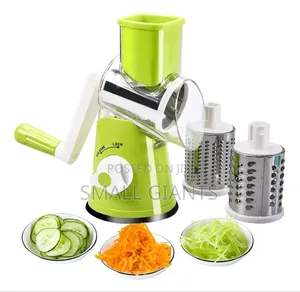 Manual Grater 3 in 1 Rotary Shredder, Slicer and Grinder