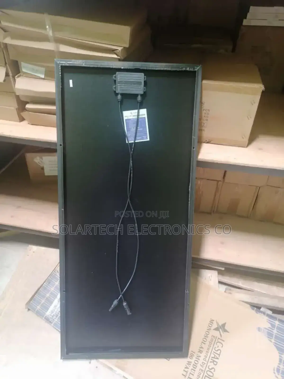 100W Monocrystalline Solar Panels Black.
