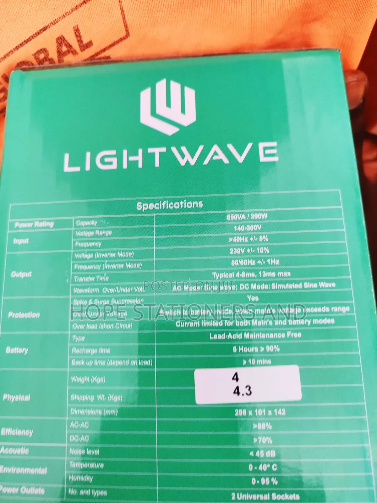 UPS - Lightwave 650 VA
