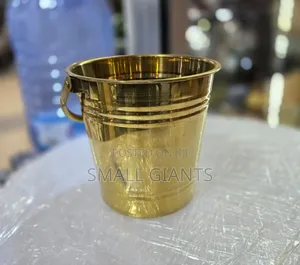 Golden Stainless Steel Ice Bucket