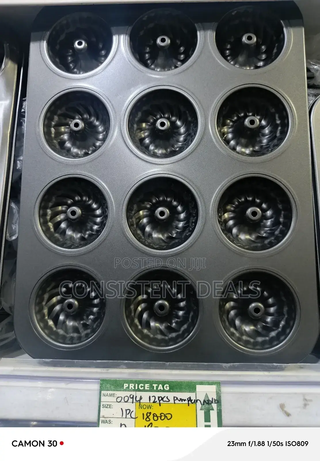 12 Hole Long Muffins Cupcake Mold