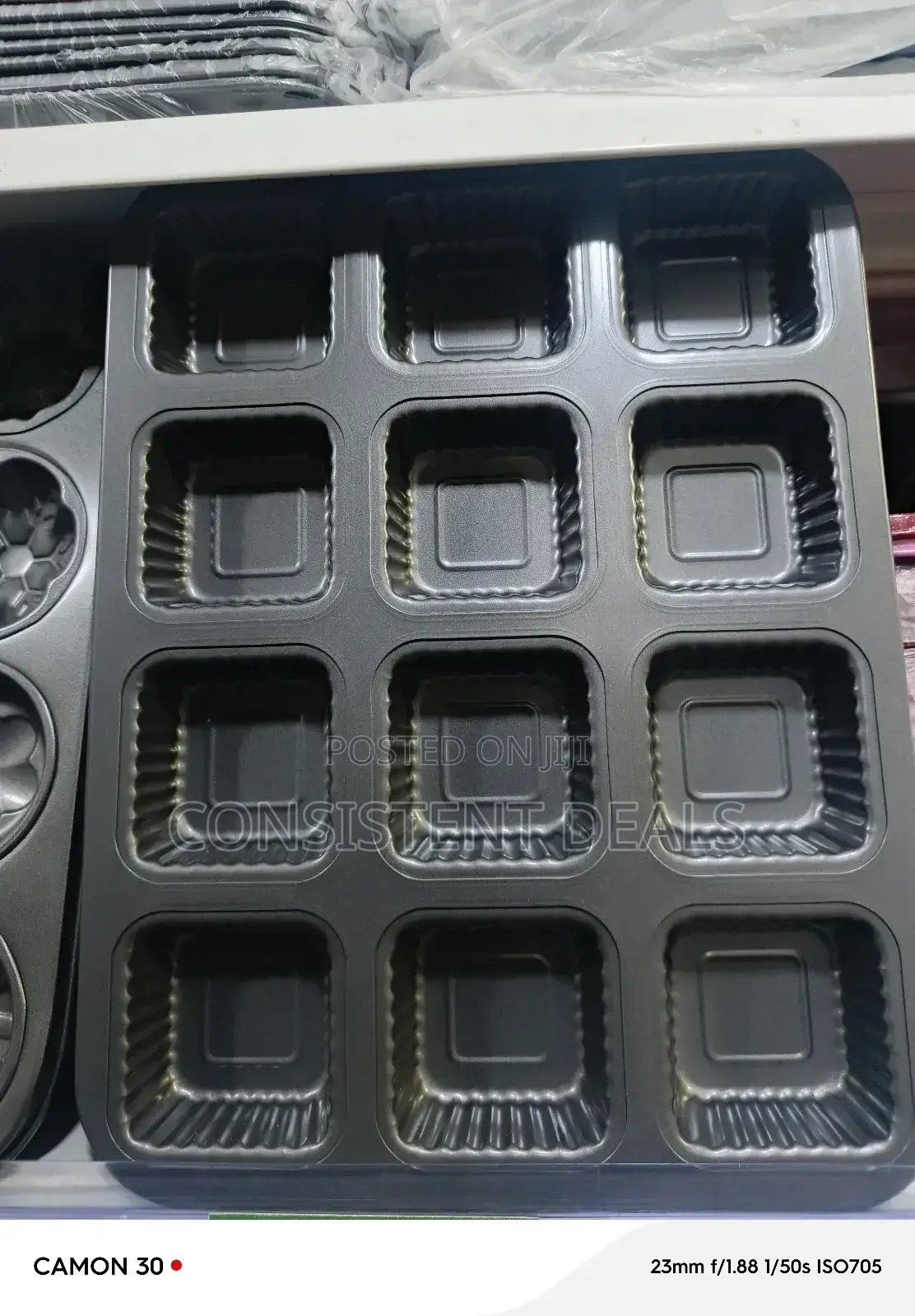 12 Hole Square Shaped Muffins Cupcake Mold