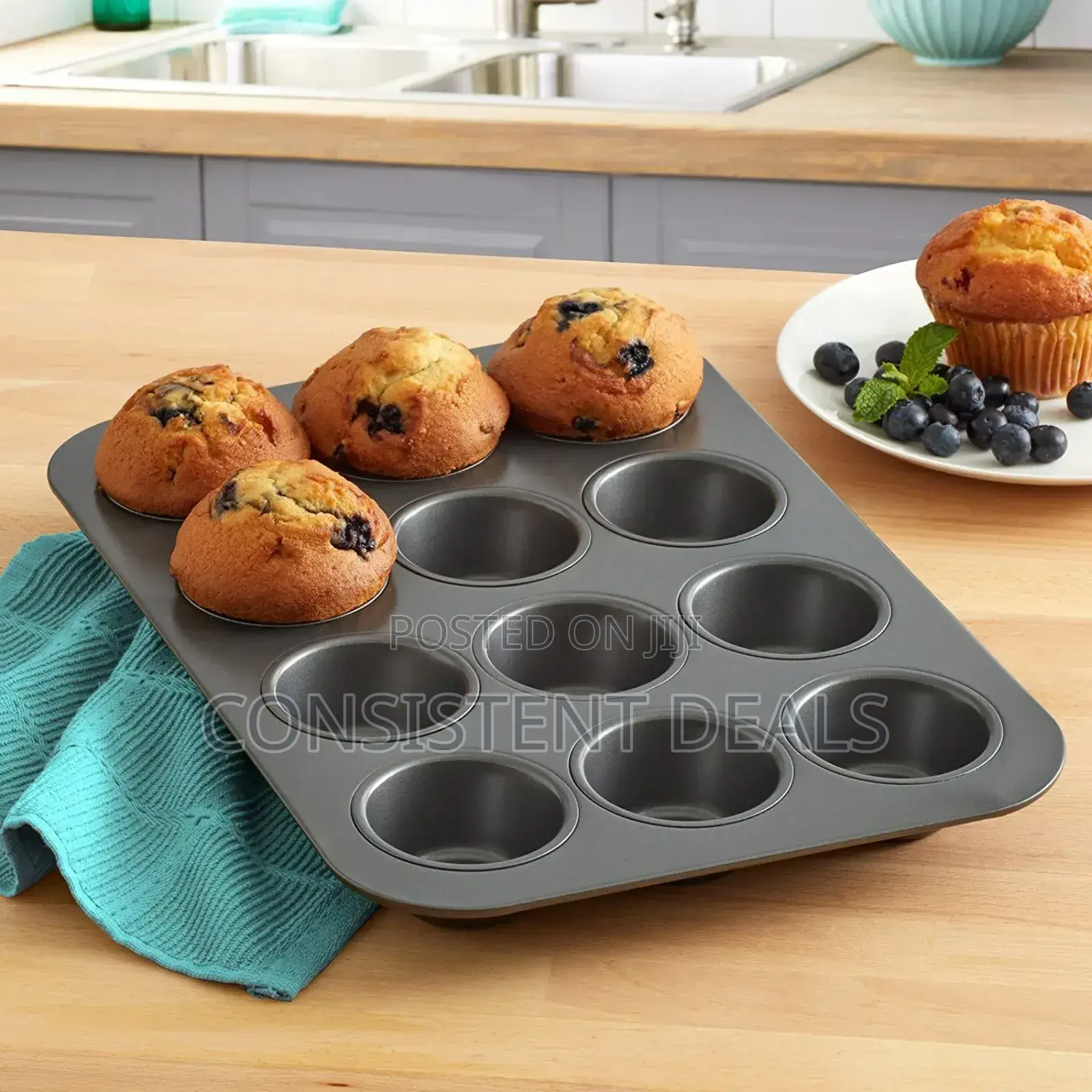 12 Cup Muffins Cupcake Baking Mol/Pan