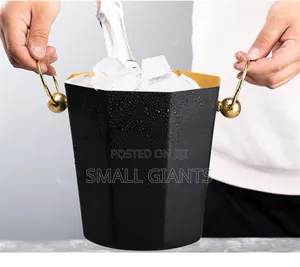 Octagonal Stainless Steel Ice Bucket
