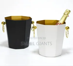 Octagonal Stainless Steel Ice Bucket