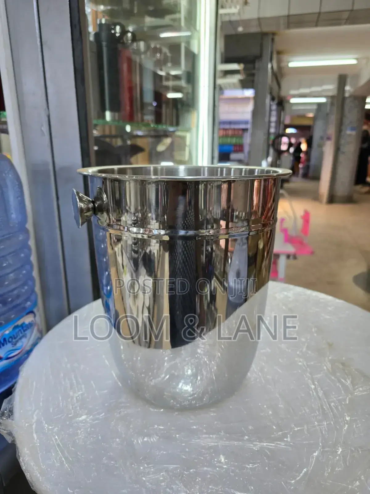 Silver Stainless Steel Ice Bucket