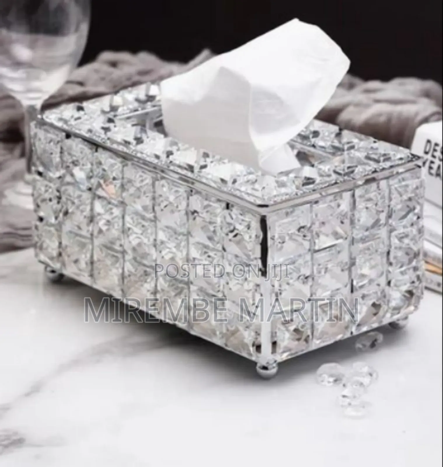 Table Glass Tissue Holder