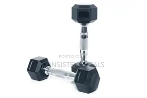 2kg Pair of Hex Black Dumbbells