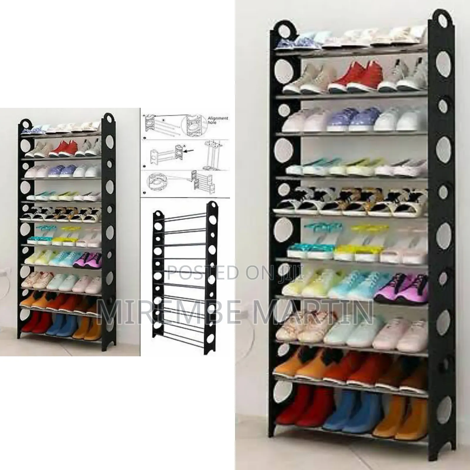 Metallic Shoe Rack
