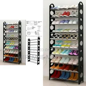 Metallic Shoe Rack