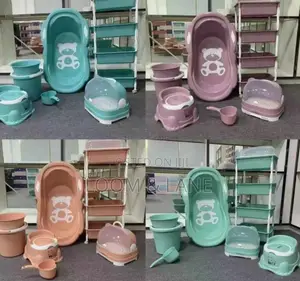 Plastic Baby Bath Set