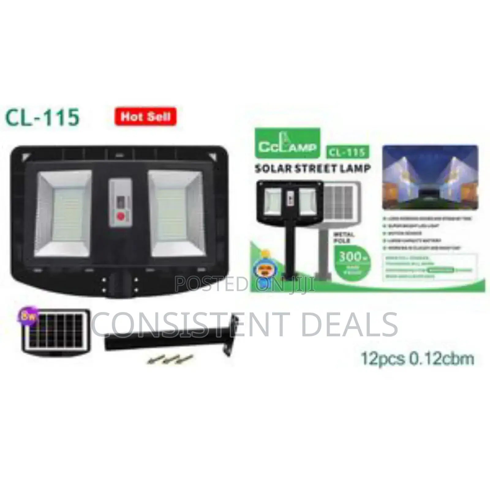 Clamp Double Solar Street Lights