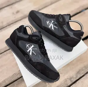 Original Triple Black Calvin Jeans Smart Casual Sneakers