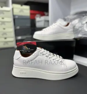 Original Off-White Low BOSS Casual Premium Leather Sneakers