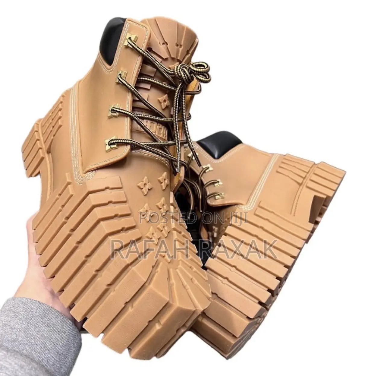 Original MSCHF X Tyga 2x4 Brown Rubber Timberland Boots
