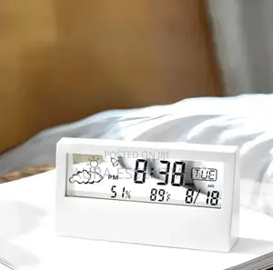 Digital Alarm Clock Transparent Modern Design