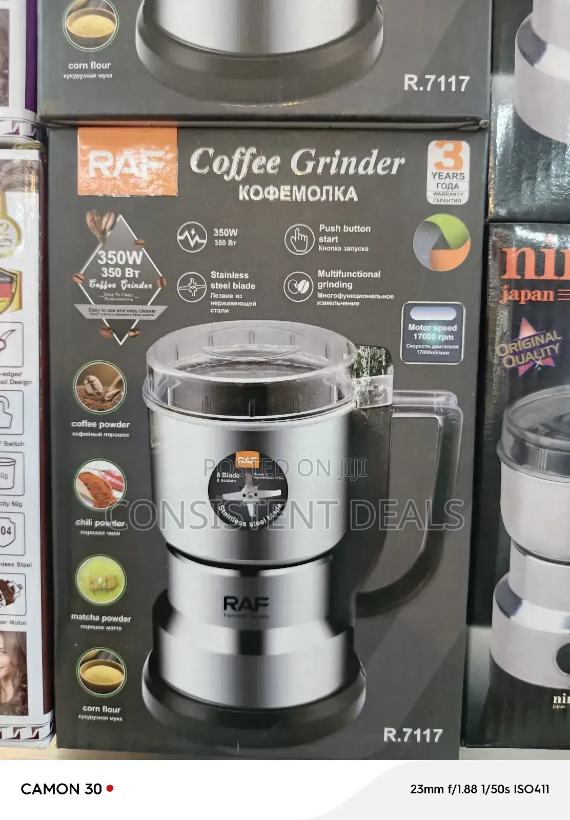 Raf Multifunction Mini Electric Grinder
